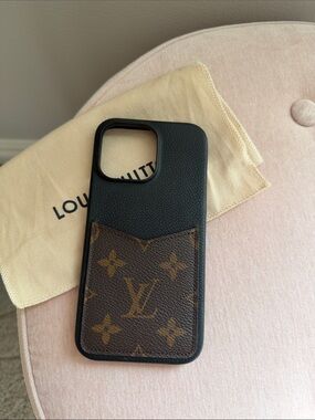 Louis Vuitton Black IPhone 14 Pro Max bumper